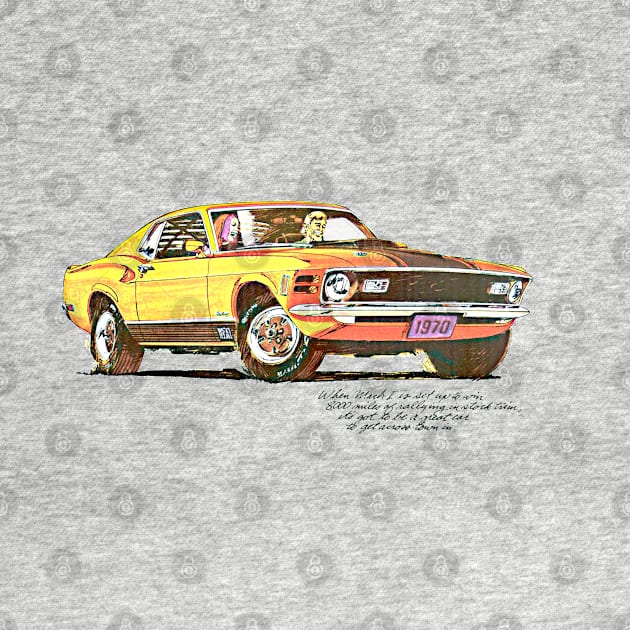Ford Mustang GT Mach 1 Retro Advert by CultOfRomance